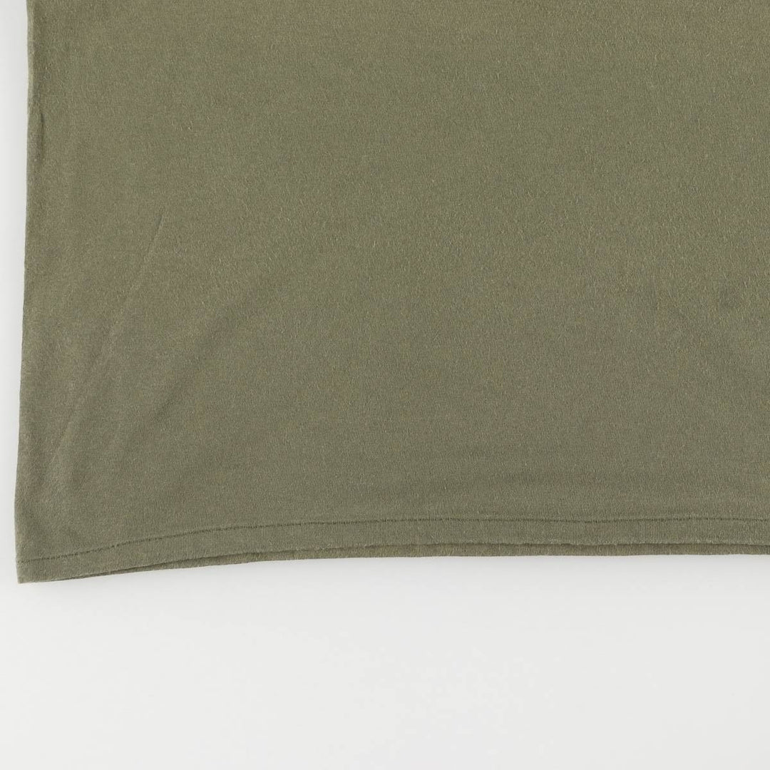 00'S Harley-Davidson Motorcycle Bike T-shirt Men's L size cotton Khaki type Vintage Second Hand