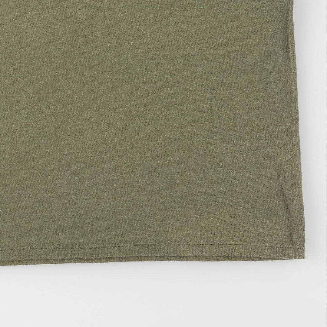 00'S Harley-Davidson Motorcycle Bike T-shirt Men's L size cotton Khaki type Vintage Second Hand