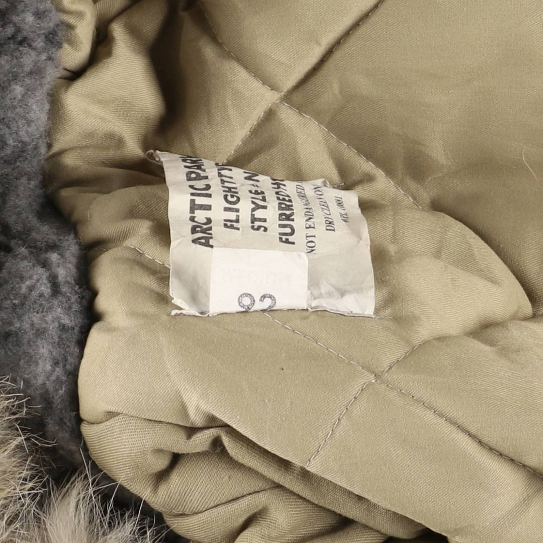 Vintage 1980'S ARCTIC PARKA, N-3B style military flight jacket, men's size M unclear Beige type Vintage Second Hand