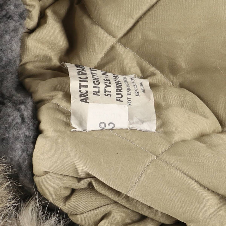 Vintage 1980'S ARCTIC PARKA, N-3B style military flight jacket, men's size M unclear Beige type Vintage Second Hand