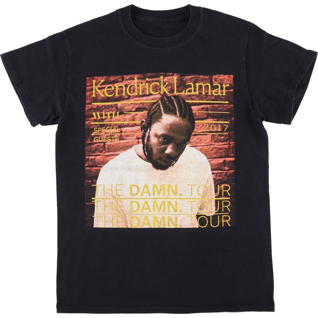 KENDRICK LAMAR Kendrick Lamar Rap T-shirt Rap T Men's S size unclear black type Vintage Second Hand