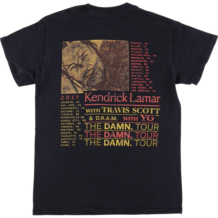 KENDRICK LAMAR Kendrick Lamar Rap T-shirt Rap T Men's S size unclear black type Vintage Second Hand