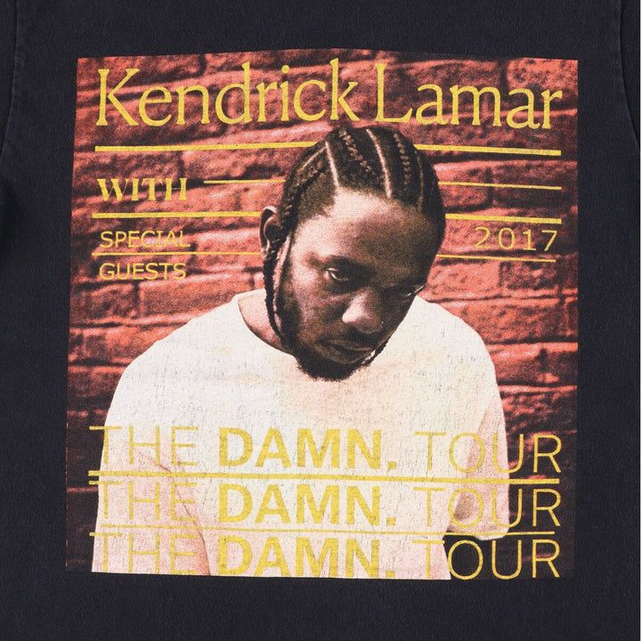 KENDRICK LAMAR Kendrick Lamar Rap T-shirt Rap T Men's S size unclear black type Vintage Second Hand