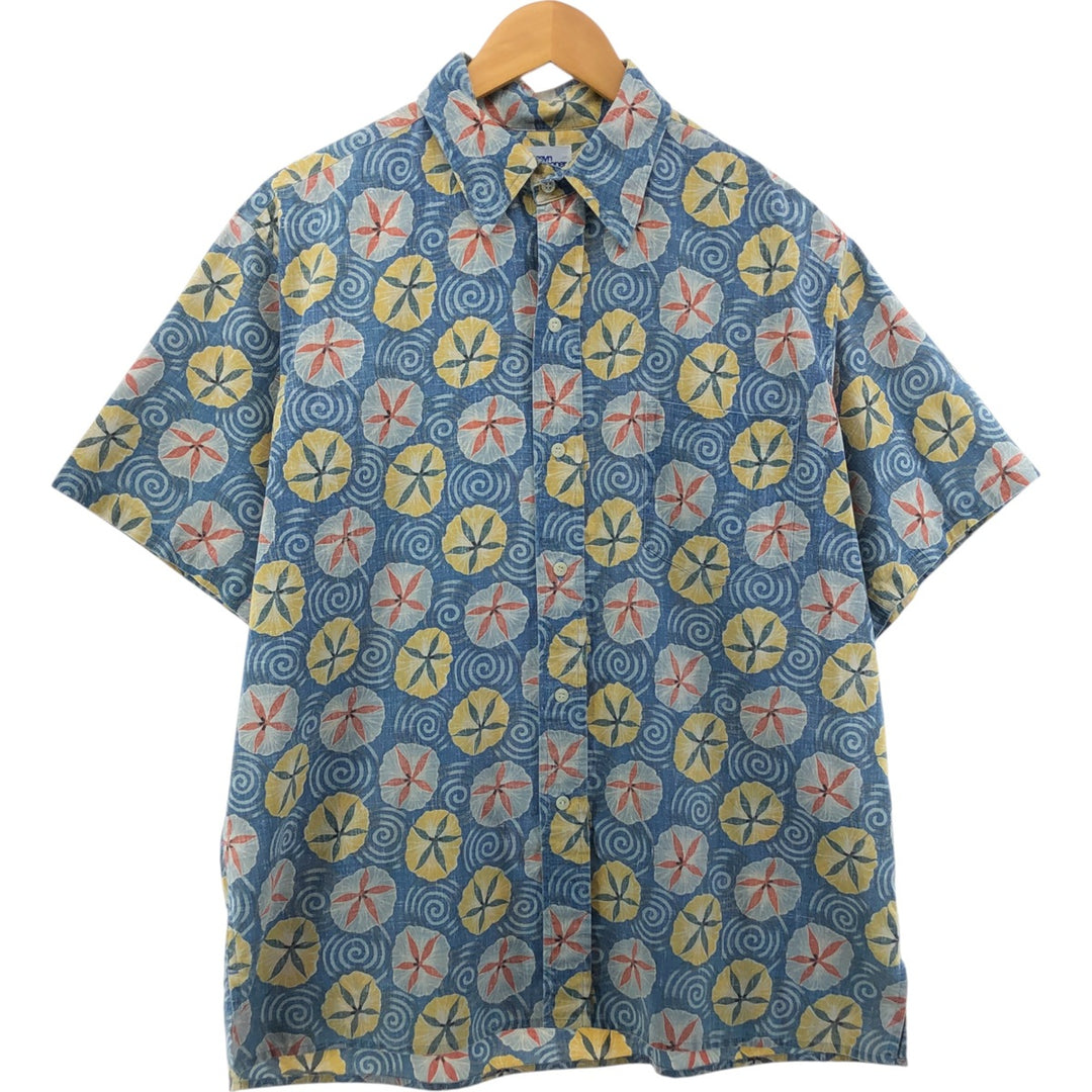 90'S Reyn Spooner REYNSPOONER Swimsuit Tag Floral Aloha Shirt Box Shirt Men's Size L Vintage unknown blue type Vintage Second Hand