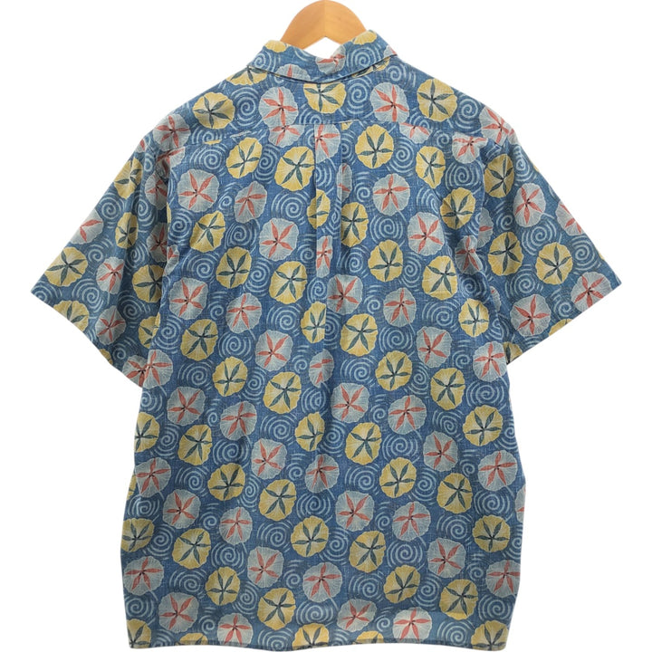 90'S Reyn Spooner REYNSPOONER Swimsuit Tag Floral Aloha Shirt Box Shirt Men's Size L Vintage unknown blue type Vintage Second Hand