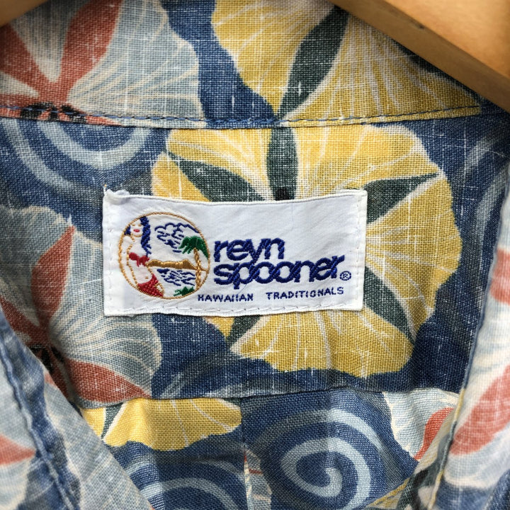 90'S Reyn Spooner REYNSPOONER Swimsuit Tag Floral Aloha Shirt Box Shirt Men's Size L Vintage unknown blue type Vintage Second Hand