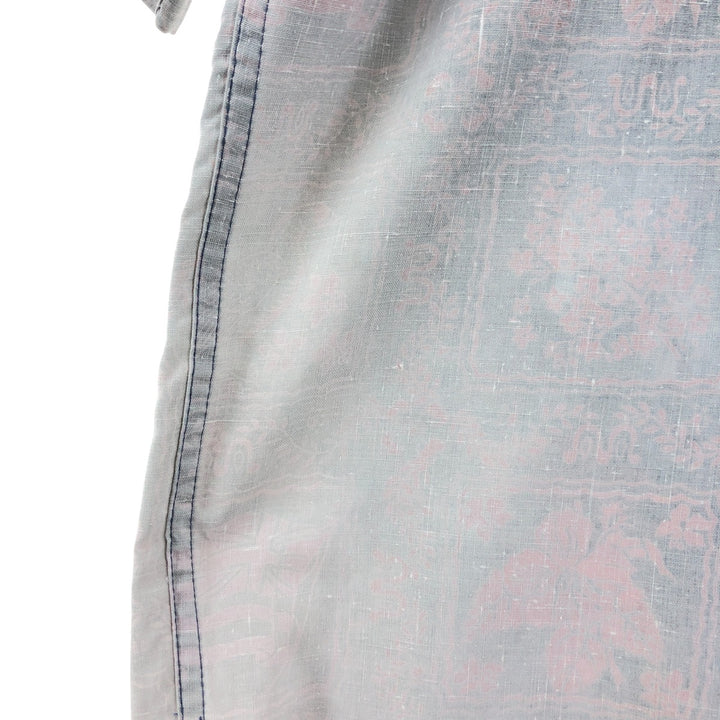90'S Reyn Spooner Swimsuit Tag Bikini Tag All-over Print Pullover Button-down Hawaiian Aloha Shirt Box Shirt cotton gray type Vintage Second Hand