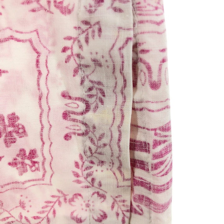 80'S Reyn Spooner Gold Tag Nude Tag All-Over Print Box Shirt Button-Down Hawaiian Aloha Shirt Men's XL Size unclear white type Vintage Second Hand