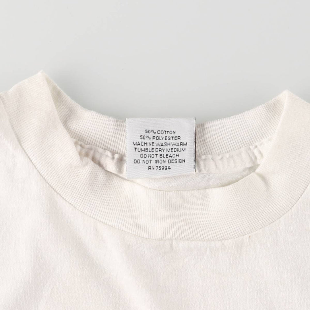 90'S EXPRESS HARDEE'S Hardy's Advertising T-shirt Made in USA Men's L Vintage cotton white type Vintage Second Hand
