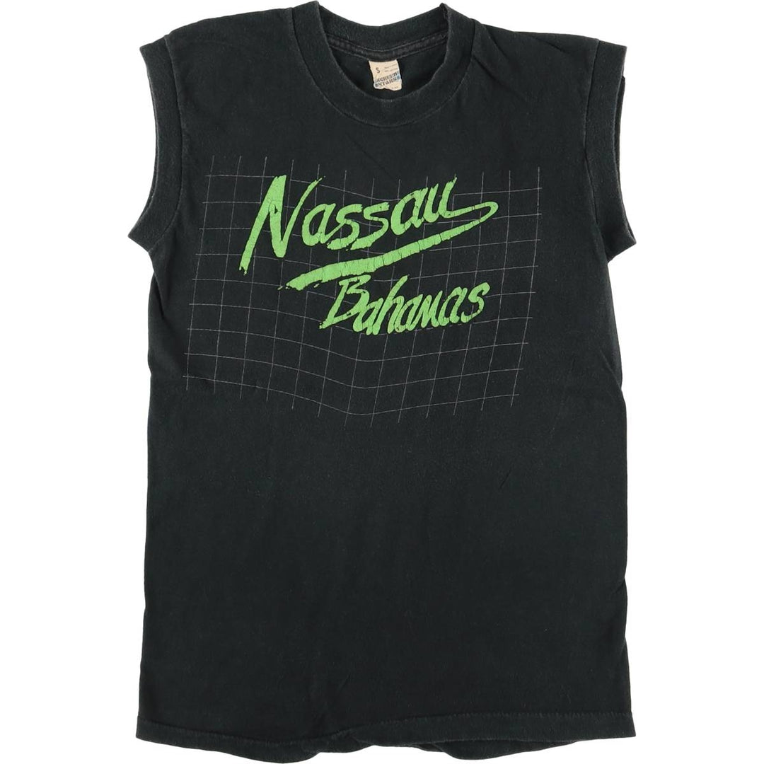 80'S SCREEN STARS Tank Top Made in USA Women's S Vintage cotton black type Vintage Second Hand