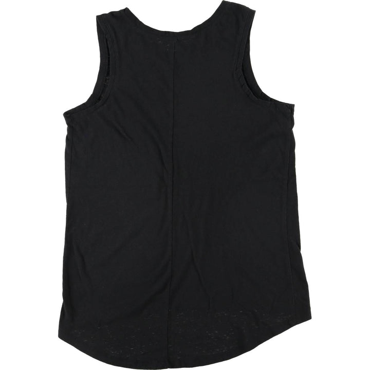 KISS Tank Top Women's Size L cotton black type Vintage Second Hand