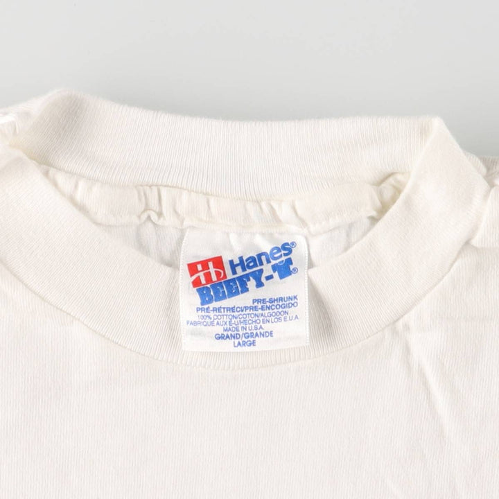 90'S Haynes Loral Space Systems Advertising T-shirt, Made in USA, Men's L size, Vintage cotton white type Vintage Second Hand