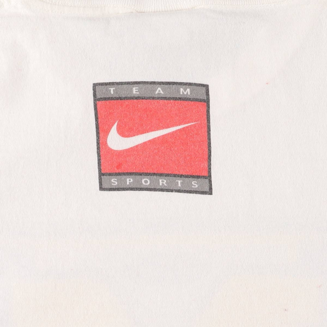 90'S Nike MICHIGAN University of Michigan College T-shirt Made in USA Men's M size Vintage cotton white type Vintage Second Hand