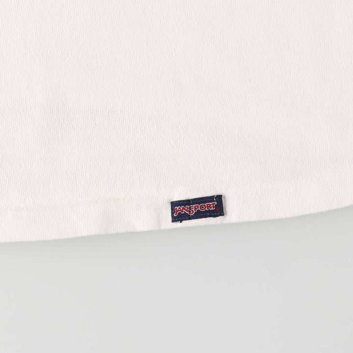 90'S Jansport Notre Dame University College T-shirt Made in USA Men's XL Vintage cotton white type Vintage Second Hand