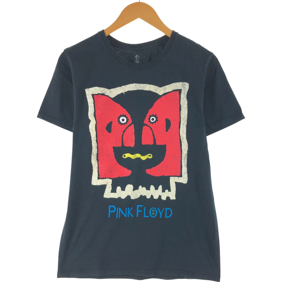 PINK FLOYD Pink Floyd Band T-shirt Band T Men's M size cotton black type Vintage Second Hand