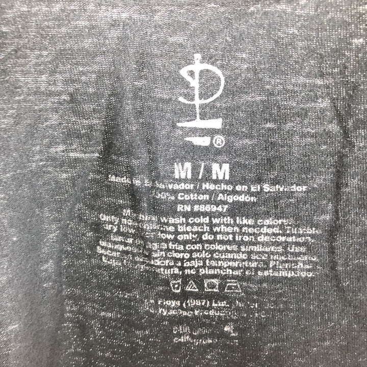 PINK FLOYD Pink Floyd Band T-shirt Band T Men's M size cotton black type Vintage Second Hand