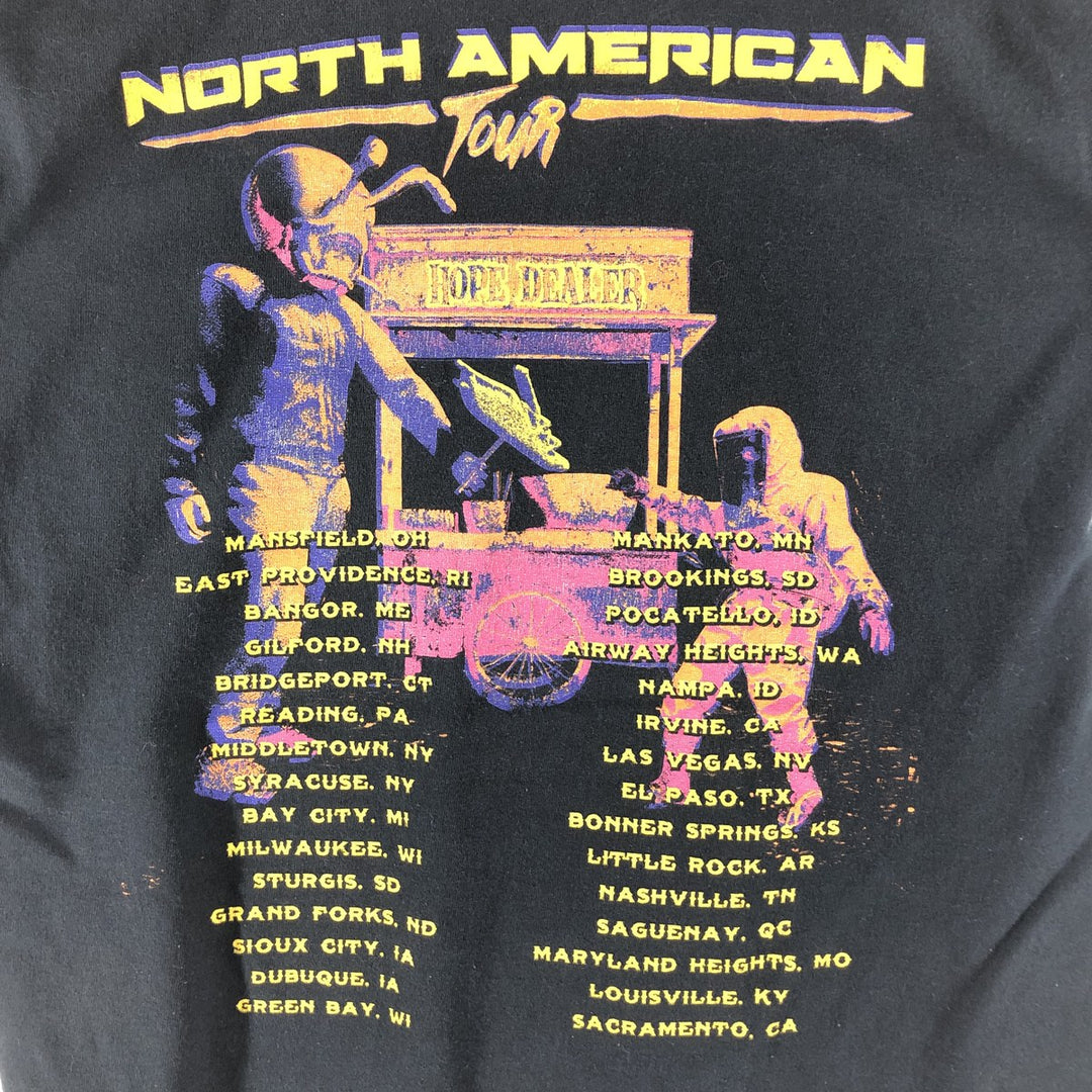 Gildan PAPA ROACH Band T-shirt, Men's M size unclear black type Vintage Second Hand
