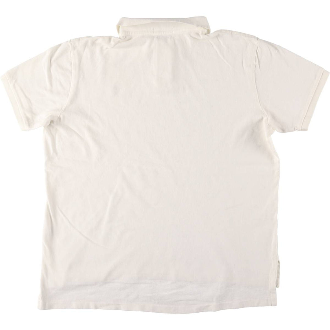 Ralph Lauren POLO RALPH LAUREN CUSTOM FIT short sleeve polo shirt men's XL equivalent cotton white type Vintage Second Hand