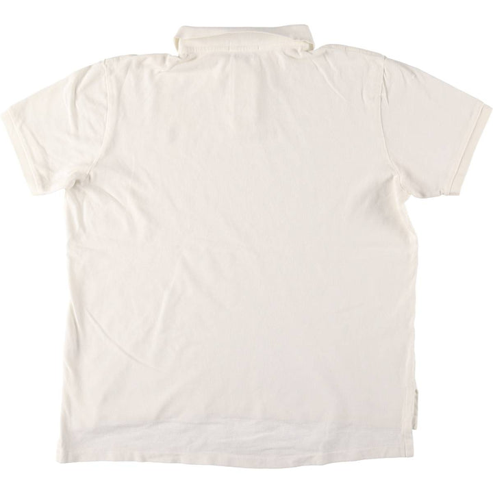 Ralph Lauren POLO RALPH LAUREN CUSTOM FIT short sleeve polo shirt men's XL equivalent cotton white type Vintage Second Hand