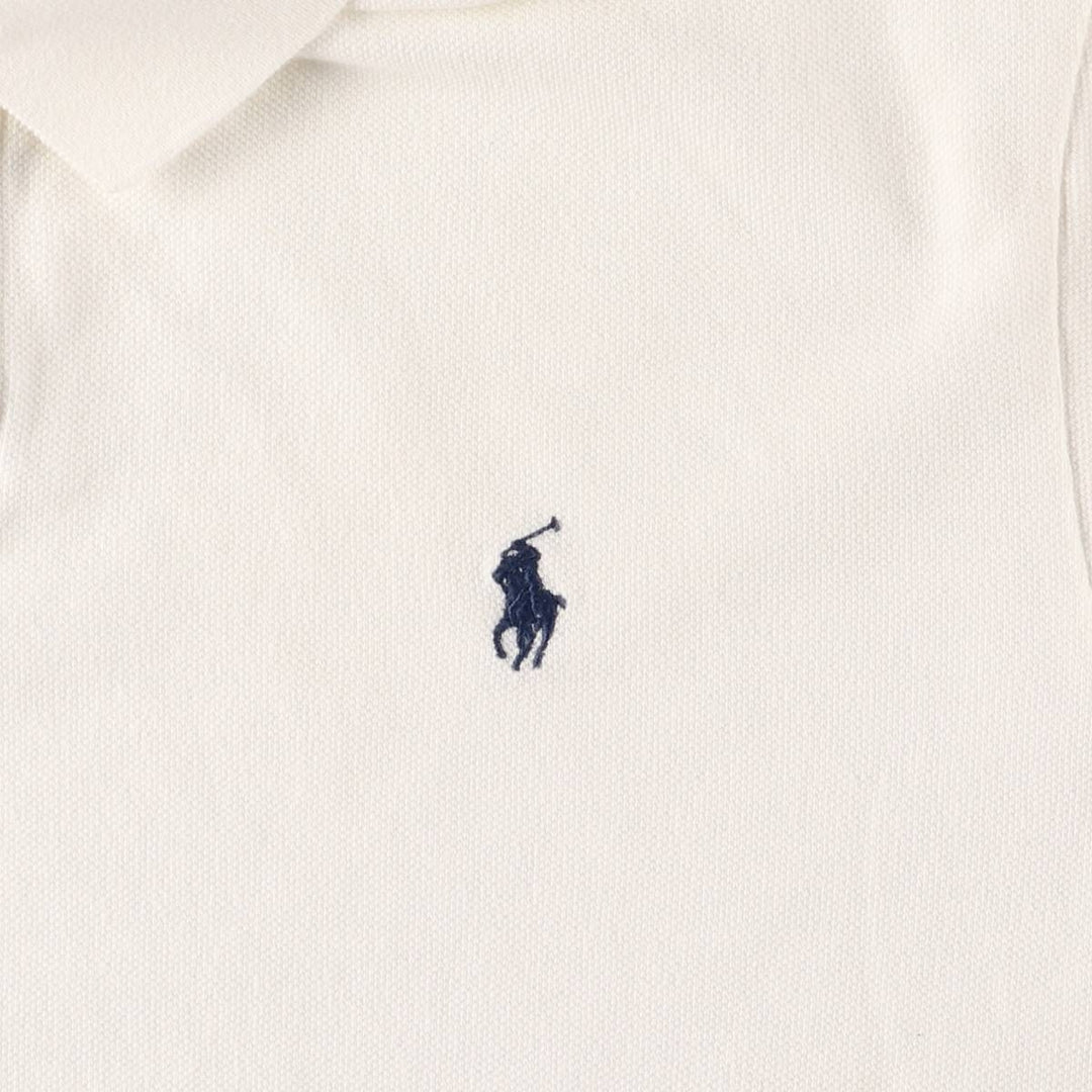 Ralph Lauren POLO RALPH LAUREN CUSTOM FIT short sleeve polo shirt men's XL equivalent cotton white type Vintage Second Hand