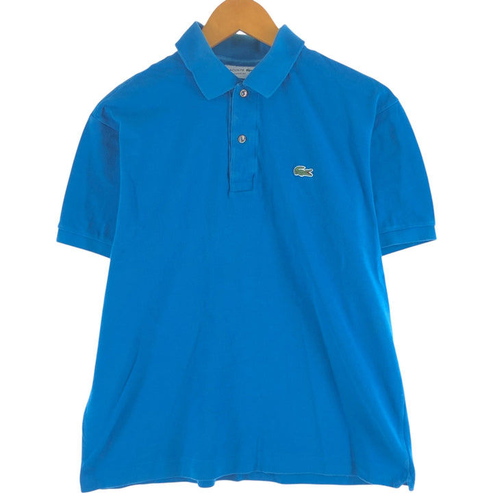 Lacoste LACOSTE CLASSIC FIT logo embroidered short sleeve polo shirt FR 5 US L equivalent to men's L cotton blue type Vintage Second Hand