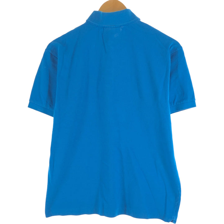 Lacoste LACOSTE CLASSIC FIT logo embroidered short sleeve polo shirt FR 5 US L equivalent to men's L cotton blue type Vintage Second Hand