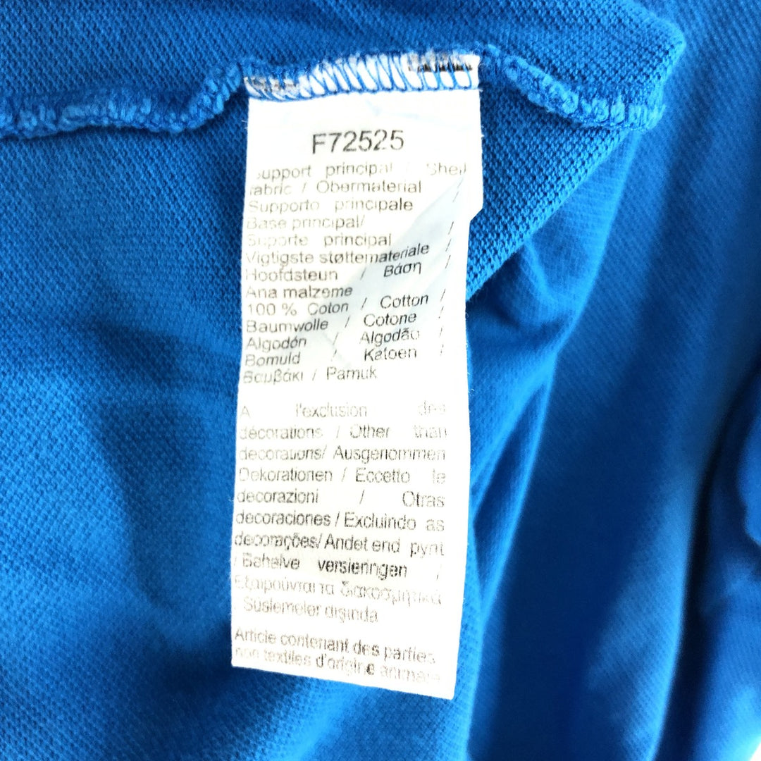 Lacoste LACOSTE CLASSIC FIT logo embroidered short sleeve polo shirt FR 5 US L equivalent to men's L cotton blue type Vintage Second Hand