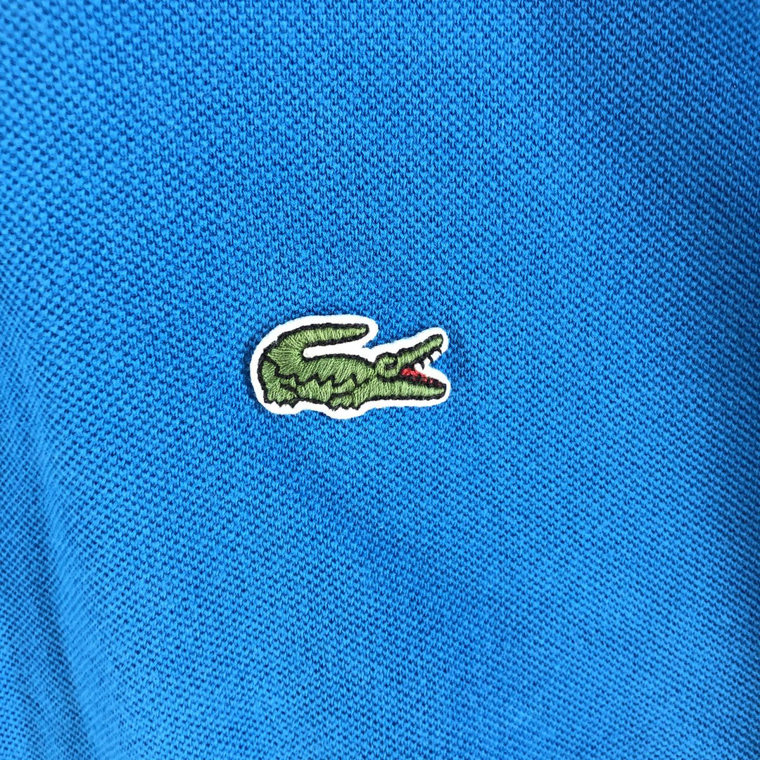 Lacoste LACOSTE CLASSIC FIT logo embroidered short sleeve polo shirt FR 5 US L equivalent to men's L cotton blue type Vintage Second Hand