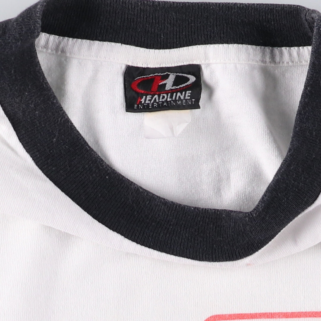 Delta HEADLINE SIXTEEN CANDLES Lovely Unrequited Love Movie Ringer T-Shirt Made in USA Men's L size cotton white type Vintage Second Hand