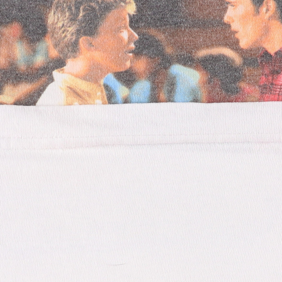 Delta HEADLINE SIXTEEN CANDLES Lovely Unrequited Love Movie Ringer T-Shirt Made in USA Men's L size cotton white type Vintage Second Hand