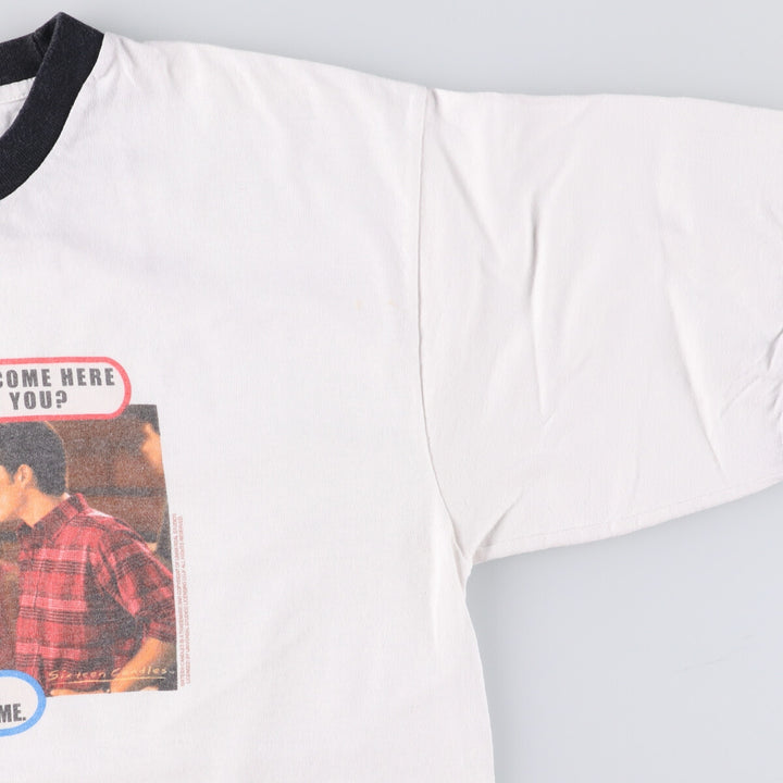 Delta HEADLINE SIXTEEN CANDLES Lovely Unrequited Love Movie Ringer T-Shirt Made in USA Men's L size cotton white type Vintage Second Hand