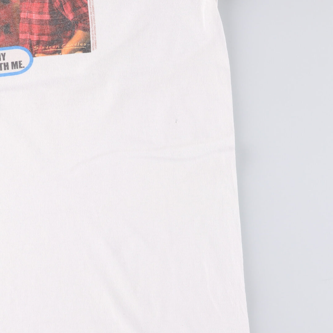Delta HEADLINE SIXTEEN CANDLES Lovely Unrequited Love Movie Ringer T-Shirt Made in USA Men's L size cotton white type Vintage Second Hand