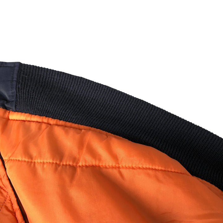 Highpoint MA-1 Style Padded Military Flight Jacket, Men's Size XL, Vintage Nylon navy blue type Vintage Second Hand