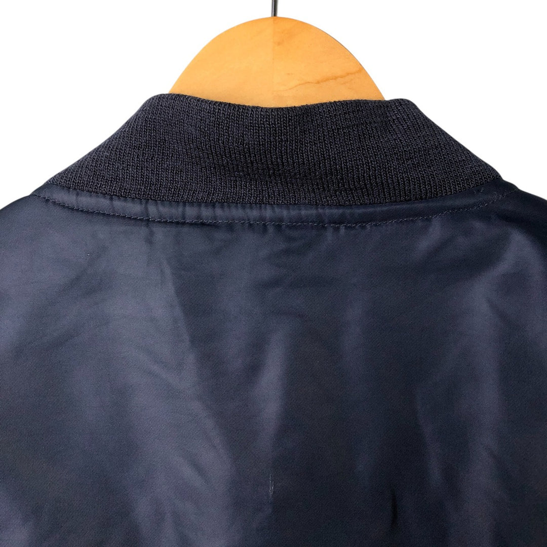 Highpoint MA-1 Style Padded Military Flight Jacket, Men's Size XL, Vintage Nylon navy blue type Vintage Second Hand