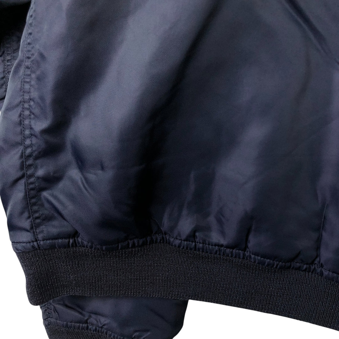 Highpoint MA-1 Style Padded Military Flight Jacket, Men's Size XL, Vintage Nylon navy blue type Vintage Second Hand
