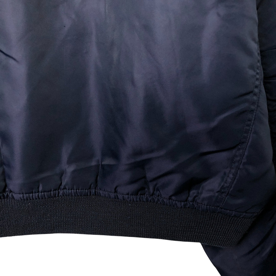 Highpoint MA-1 Style Padded Military Flight Jacket, Men's Size XL, Vintage Nylon navy blue type Vintage Second Hand