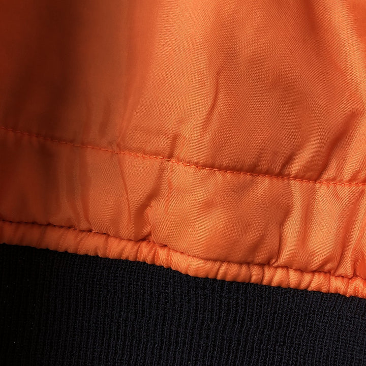 Highpoint MA-1 Style Padded Military Flight Jacket, Men's Size XL, Vintage Nylon navy blue type Vintage Second Hand