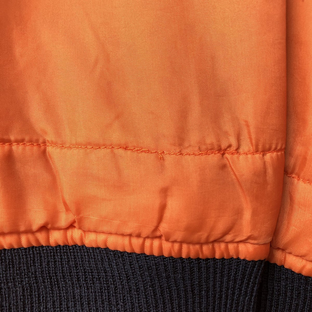 Highpoint MA-1 Style Padded Military Flight Jacket, Men's Size XL, Vintage Nylon navy blue type Vintage Second Hand