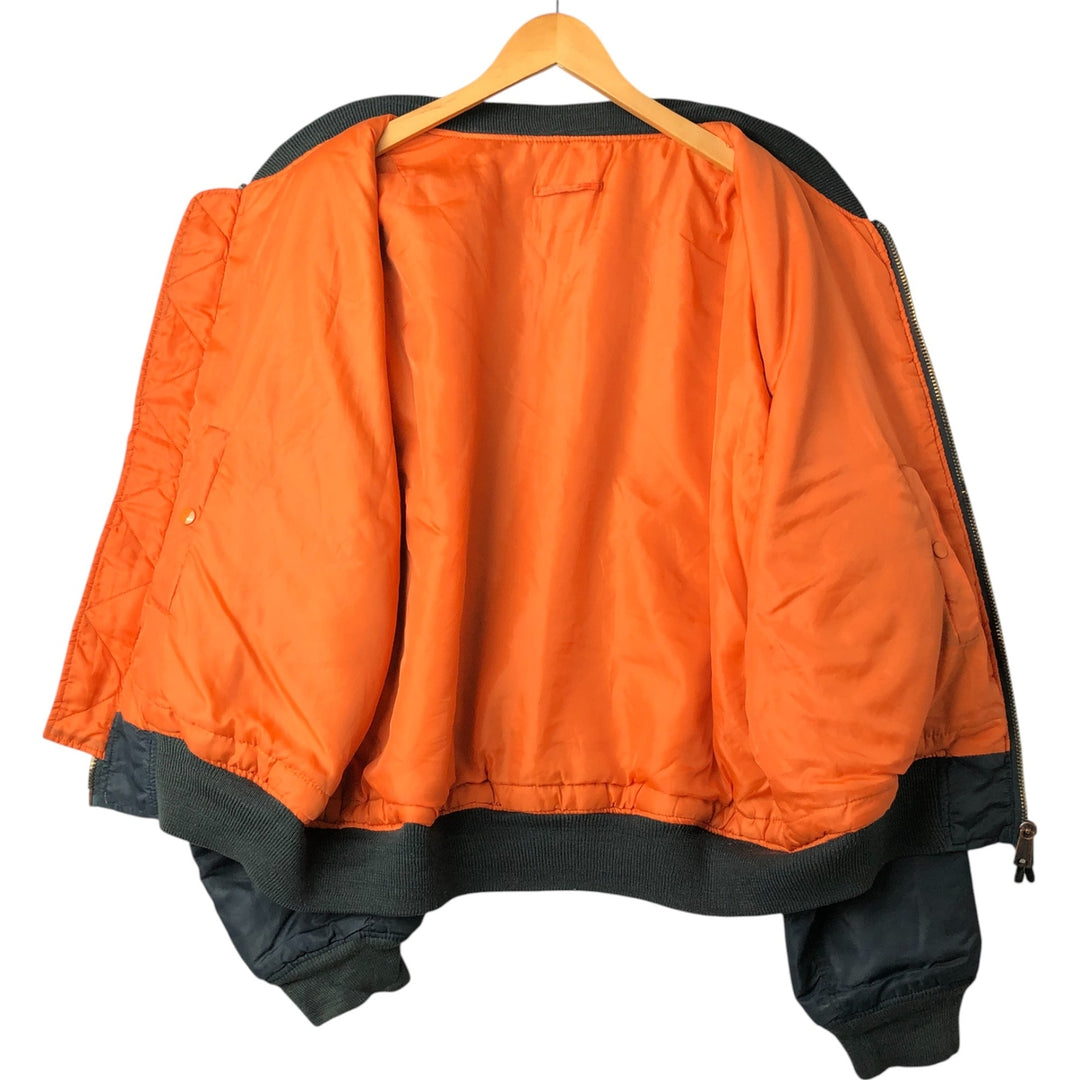 Civilian MIL-TEC MA-1 Type Padded Military Flight Jacket, Men's Size XXL unclear navy blue type Vintage Second Hand