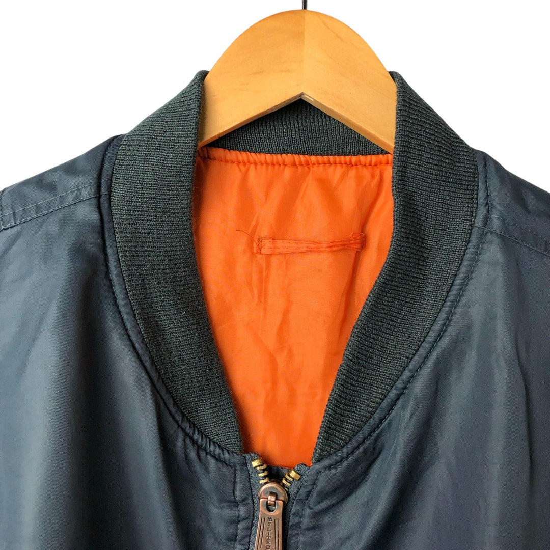 Civilian MIL-TEC MA-1 Type Padded Military Flight Jacket, Men's Size XXL unclear navy blue type Vintage Second Hand