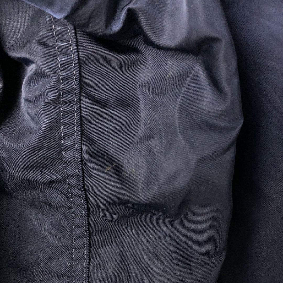 90'S civilian Alpha MA-1 style padded military flight jacket, made in the USA, men's size XL, vintage Nylon navy blue type Vintage Second Hand