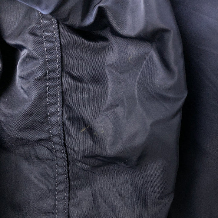 90'S civilian Alpha MA-1 style padded military flight jacket, made in the USA, men's size XL, vintage Nylon navy blue type Vintage Second Hand