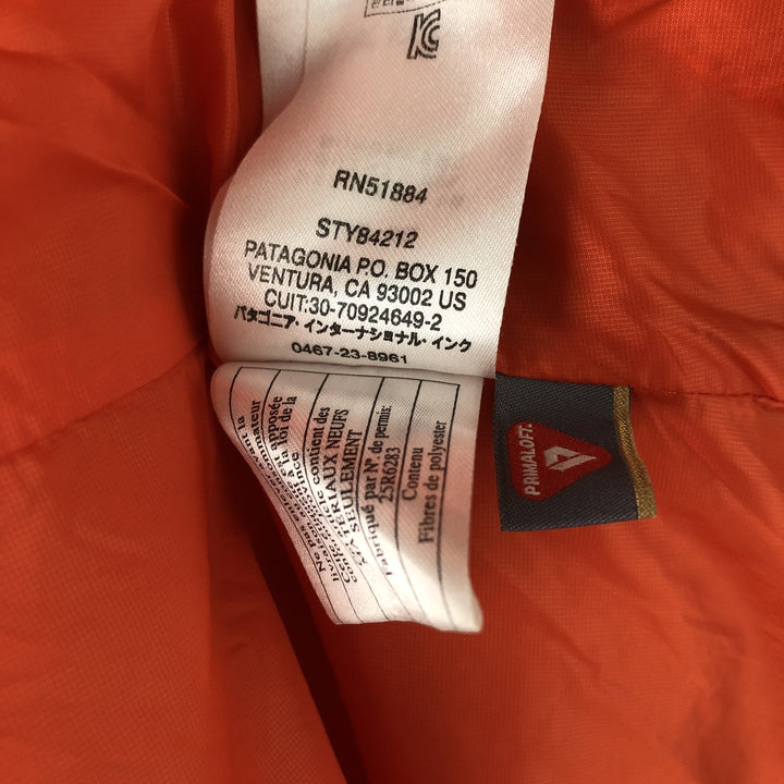 Patagonia Nano Puff Jacket (84212FA16), Men's Size Small polyester red type Vintage Second Hand