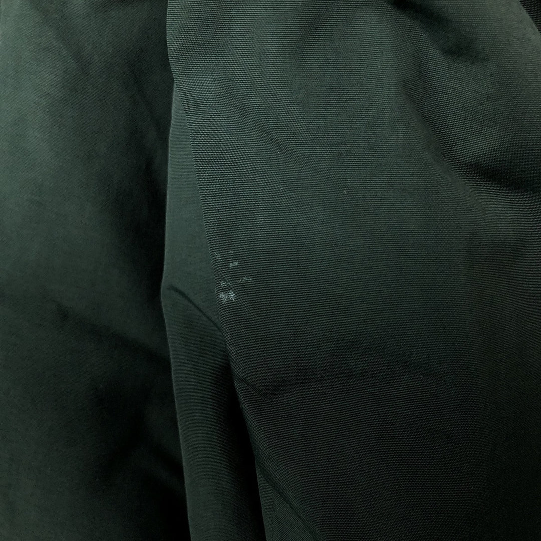 90s-00'S LLBean padded puffer jacket, men's size L Nylon Green type dark green Vintage Second Hand