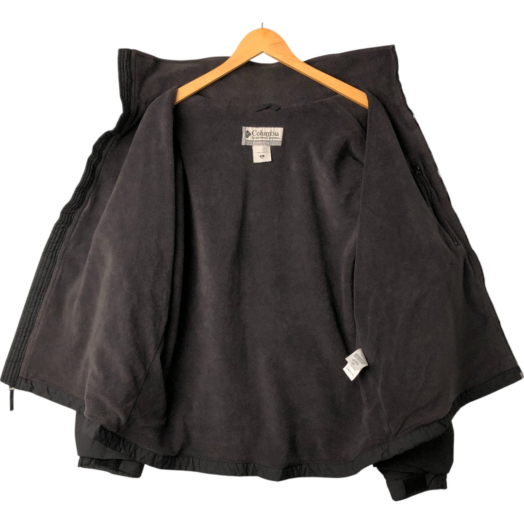 2000'S Columbia VERTEX padded puffer jacket, men's size XL Nylon black type Vintage Second Hand