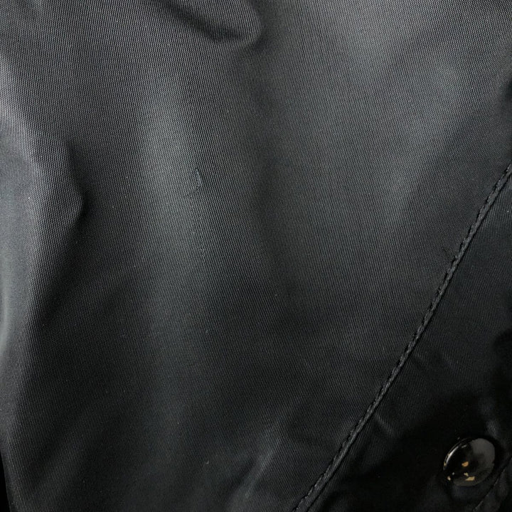 1990'S Civilian Alpha MA-1 Style Padded Military Flight Jacket, Made in USA, Men's Size Medium, Vintage Nylon black type Vintage Second Hand