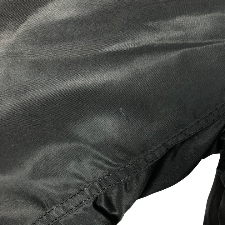 1990'S Civilian Alpha MA-1 Style Padded Military Flight Jacket, Made in USA, Men's Size Medium, Vintage Nylon black type Vintage Second Hand