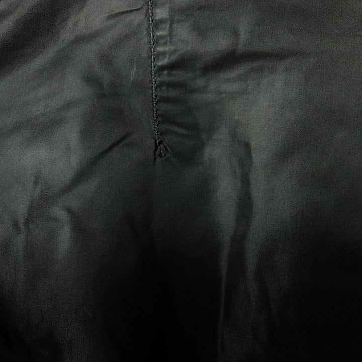 1990'S Civilian Alpha MA-1 Style Padded Military Flight Jacket, Made in USA, Men's Size Medium, Vintage Nylon black type Vintage Second Hand