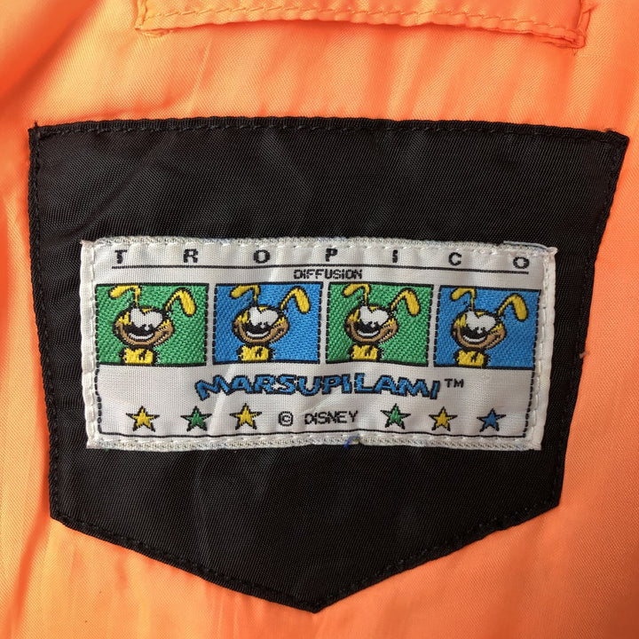 TROPICO Disney MARSUPILAMI Padded Military Flight Jacket, Men's XXL, Vintage Nylon black type Vintage Second Hand