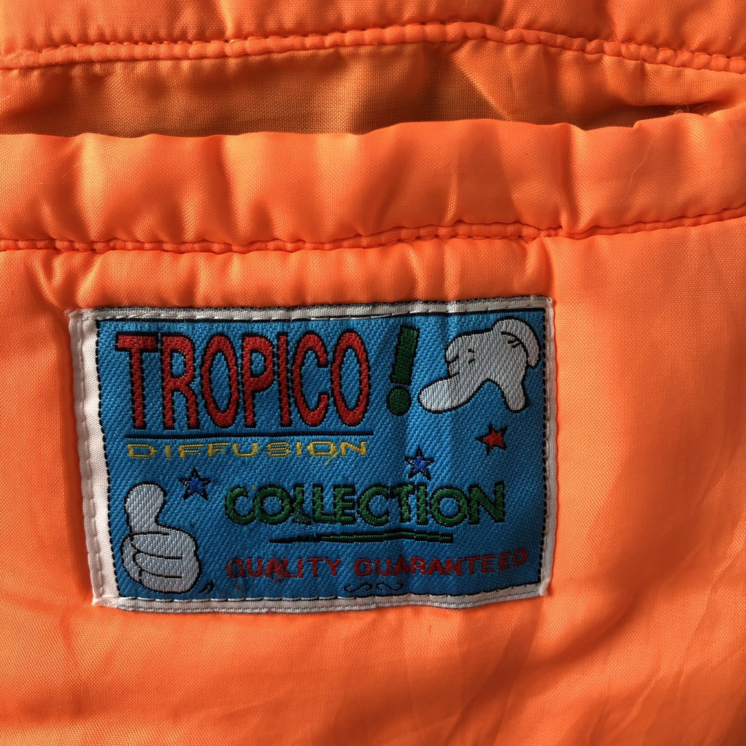 TROPICO Disney MARSUPILAMI Padded Military Flight Jacket, Men's XXL, Vintage Nylon black type Vintage Second Hand